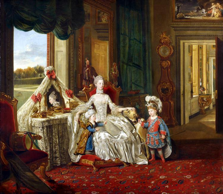 Johann Zoffany Queen Charlotte at her Dressing Table (mk25) oil painting picture